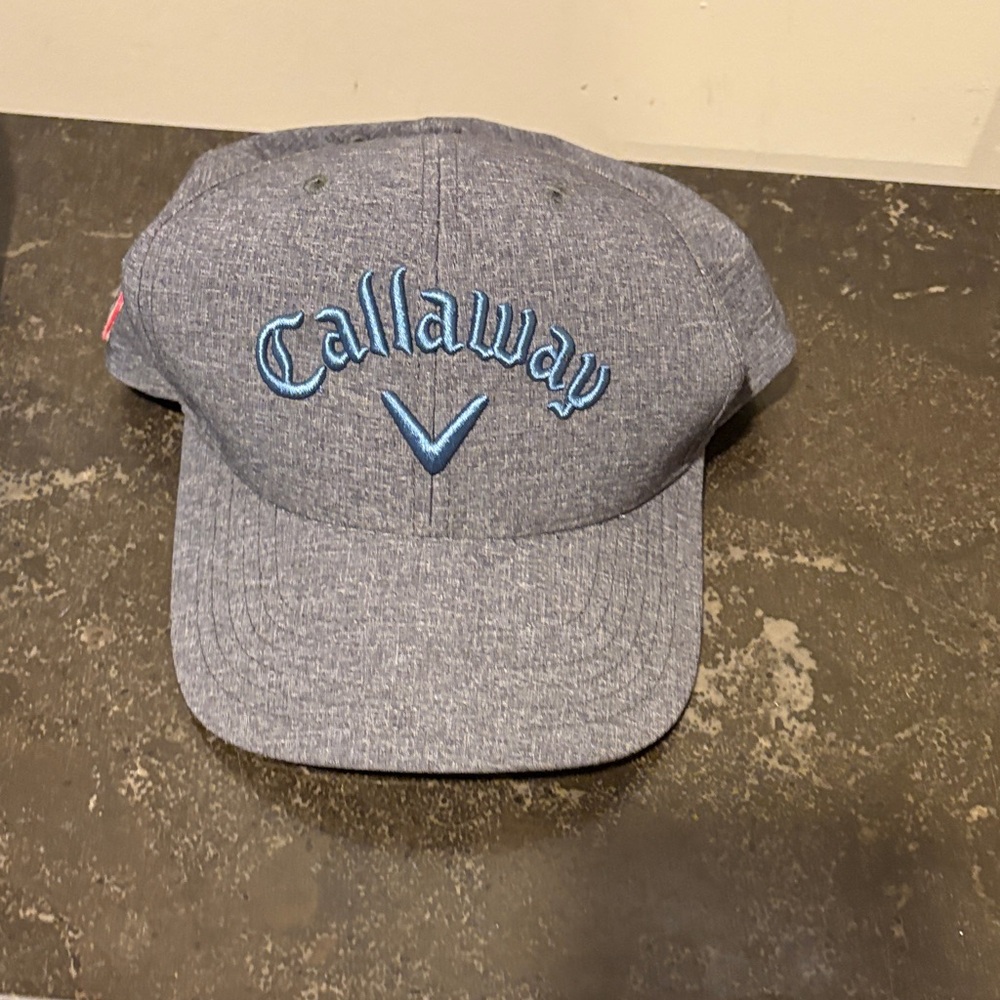 Callaway Heather Gray Cap with Blue Logo